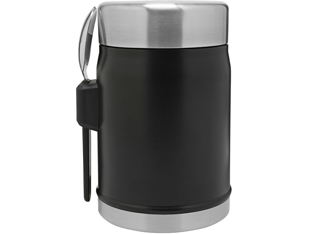 Банка для еды объемом 400 мл с ложкой-вилкой Stanley Legendary - черный матовый Банка для еды объемом 400 мл с ложкой-вилкой Stanley Legendary - черный матовый