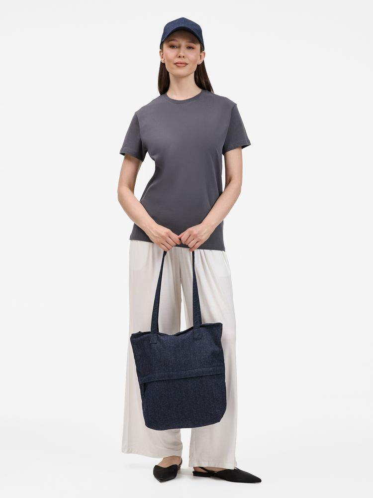 Сумка для покупок Denimate, темно-синяя Сумка для покупок Denimate, темно-синяя