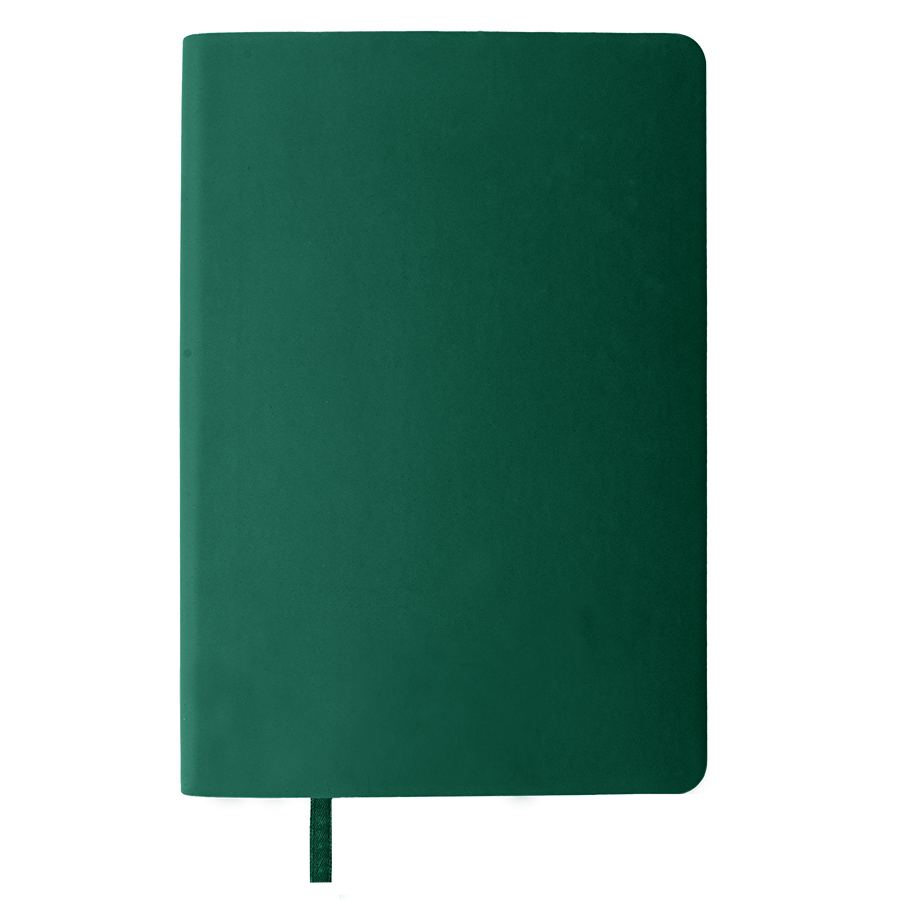 Ежедневник недатированный Pulpy, А5,  зеленый, кремовый блок, зеленый срез