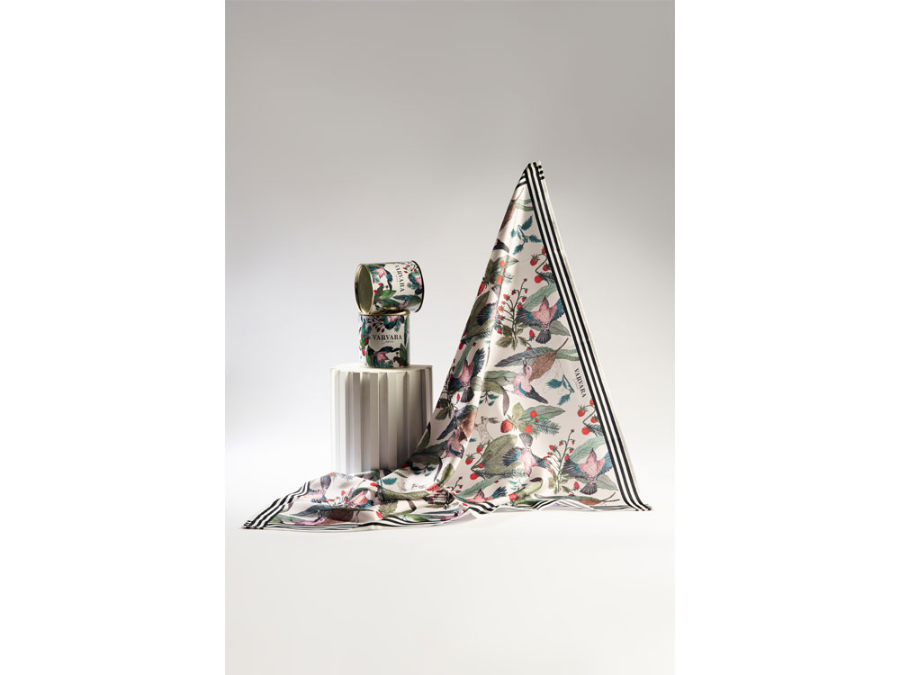 Платок Фазаны. Varvara