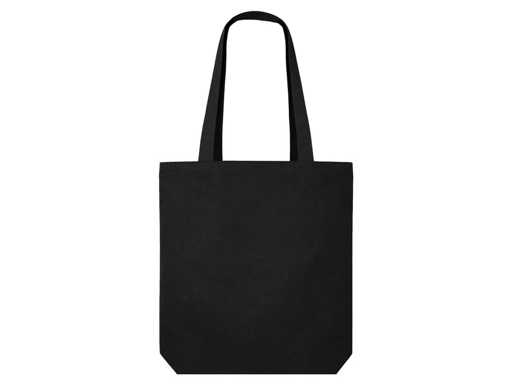 Сумка на молнии Zipper  Neo из хлопка 280 г c карманом на молнии спереди, черный