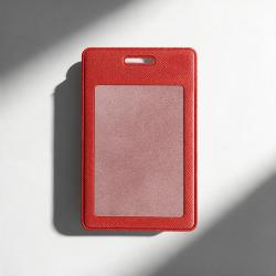 Вертикальный карман из экокожи для карты Favor, красный Вертикальный карман из экокожи для карты Favor, красный
