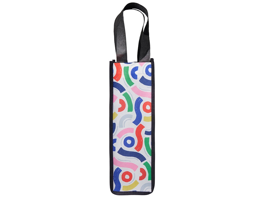 Чехол для бутылки из нетканого материала PET с возможностью полноцветной печати Чехол для бутылки из нетканого материала PET с возможностью полноцветной печати