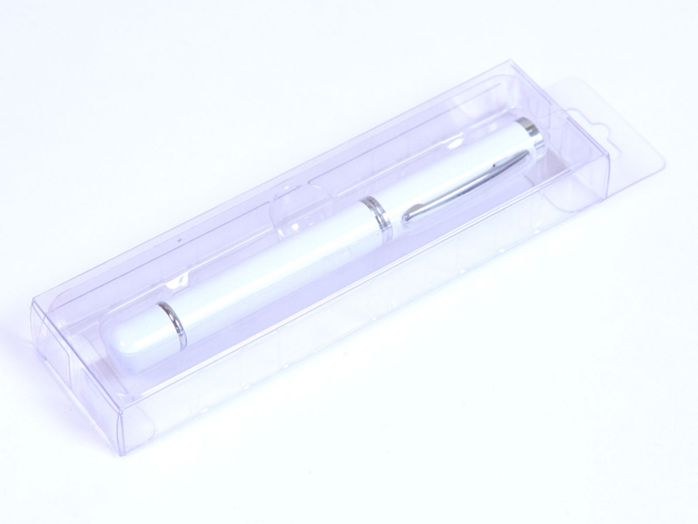 USB-флешка на 32 Гб в виде ручки с мини чипом, белый