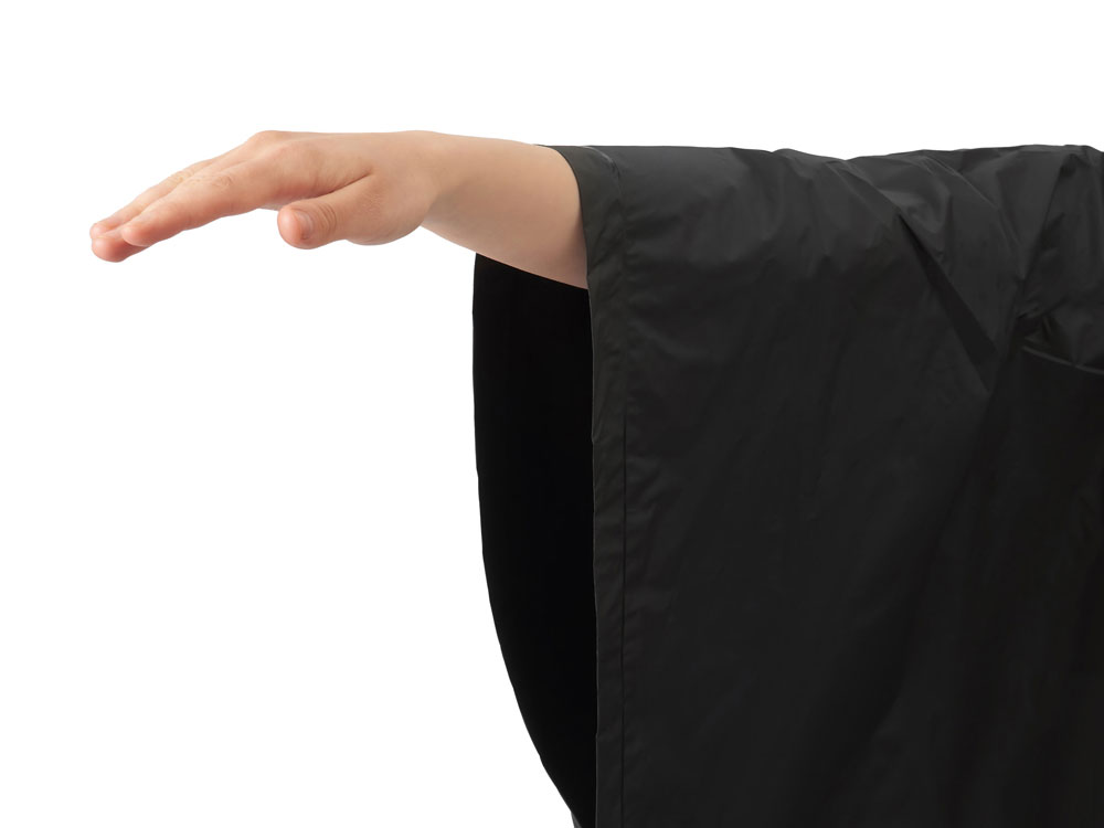 Пончо Hawaii c чехлом унисекс, черный