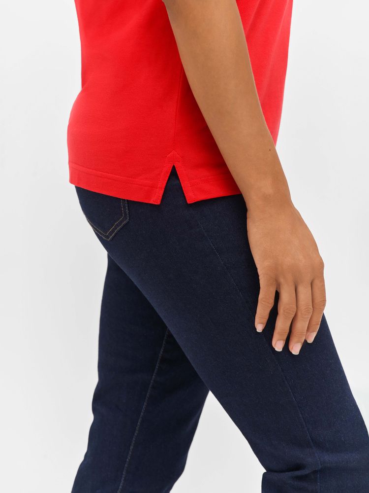 Рубашка поло унисекс Palermo, белая с темно-синим