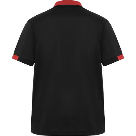 Футболка поло SAMURAI мужская, ЧЕРНЫЙ/КРАСНЫЙ M