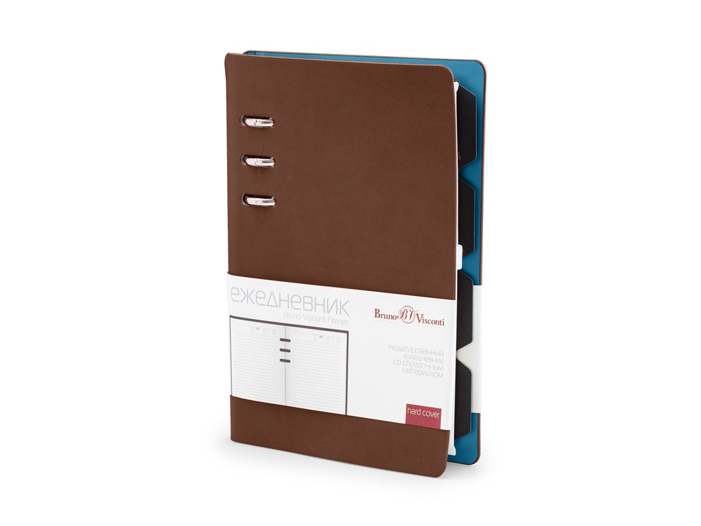 Ежедневник недатированный А5 Firenze, коричневый (Р) Ежедневник недатированный А5 Firenze, коричневый (Р)