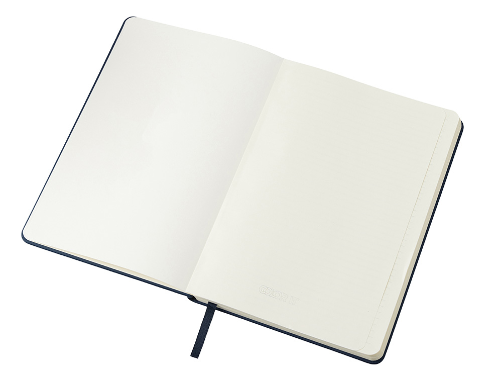 Бизнес-блокнот С3 софт-тач с магнитом, твердая обложка, 96 листов, темно-синий