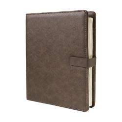 Ежедневник недатированный Coach, B5, коричневый, кремовый блок, подарочная коробка Ежедневник недатированный Coach, B5, коричневый, кремовый блок, подарочная коробка