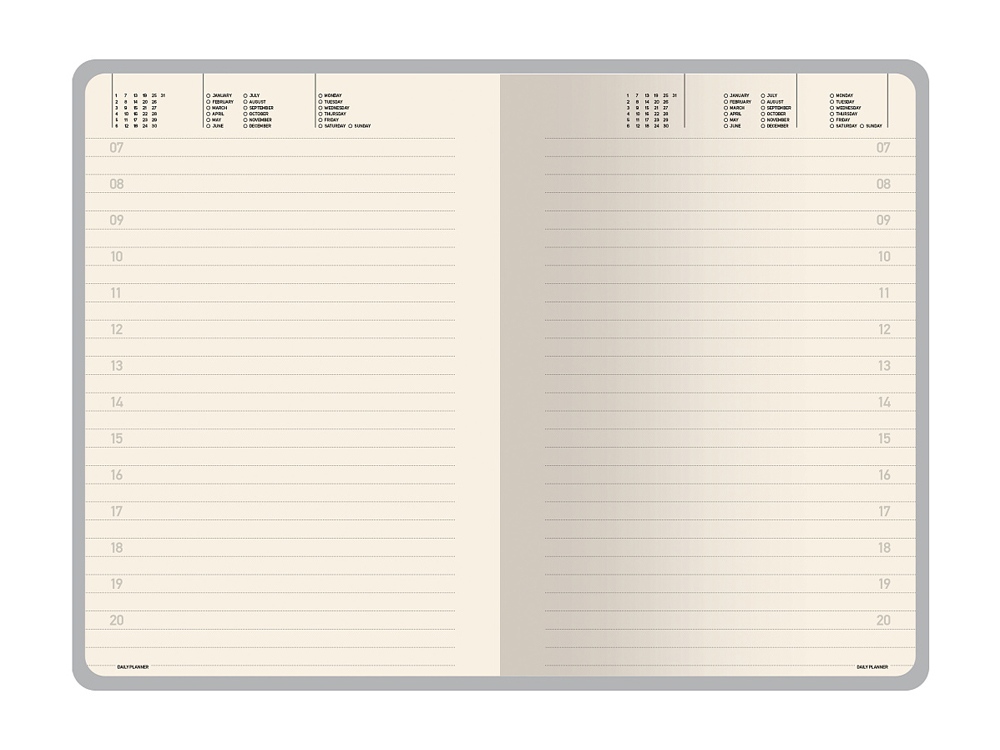 Ежедневник недатированный А5 Vincent, оранжевый