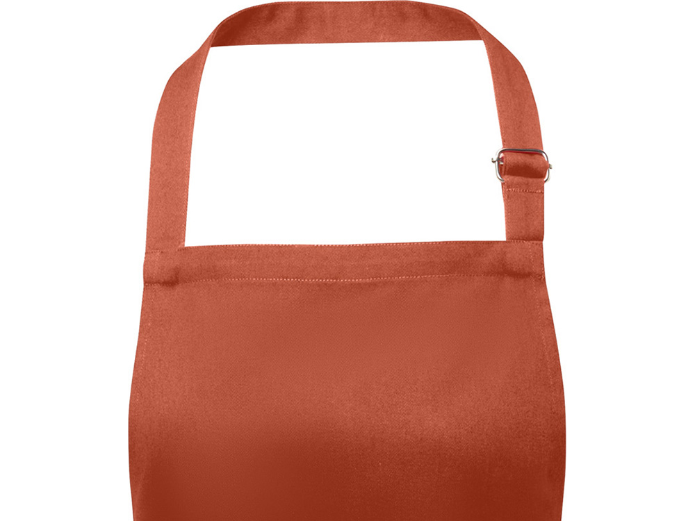Фартук Andrea плотностью 240 г/м² с регулируемой завязкой на шее - Brick