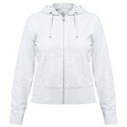 Толстовка женская Hooded Full Zip белая