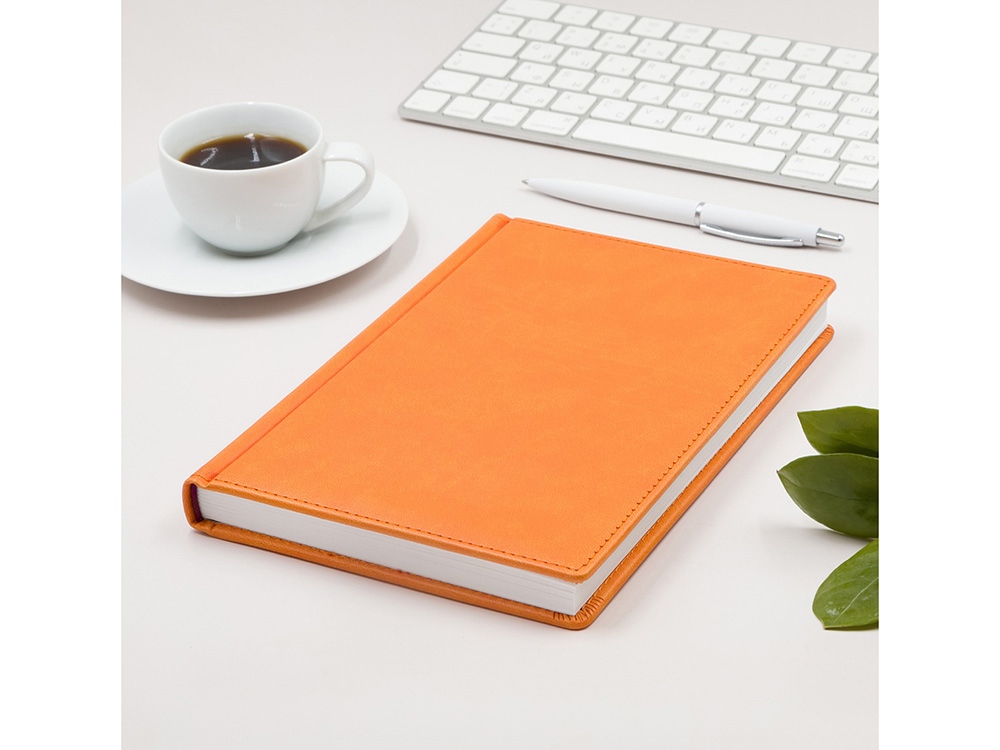 Ежедневник А5 датированный Velvet 2022, оранжевый
