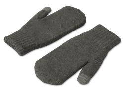 Варежки Dunant, темно-серый меланж