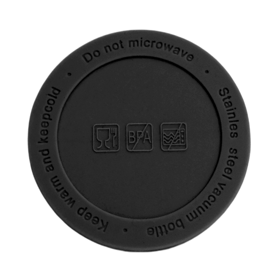 Накладка силиконовая для термокружки Ashly, чёрная