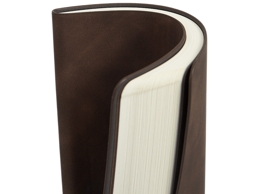 Блокнот А5 в гибкой обложке Chaplin, шоколадный