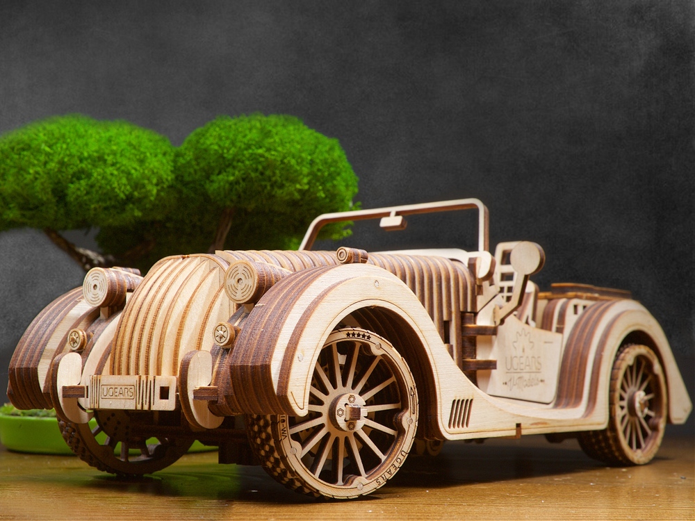 3D-ПАЗЛ UGEARS Родстер VM-01