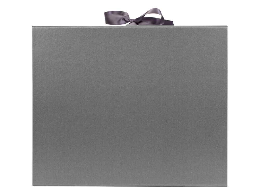 Коробка разборная на магнитах с лентами, черный