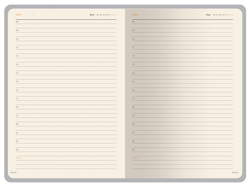 Ежедневник А5 недатированный Prestige, красный