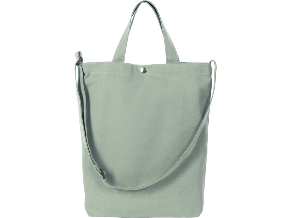 Сумка Helfer из хлопка на кнопке с регулирующейся лямкой, оливковый