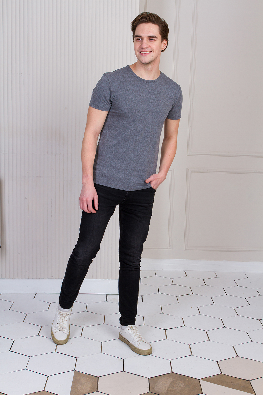 Футболка мужская STAN хлопок/эластан 180, 37