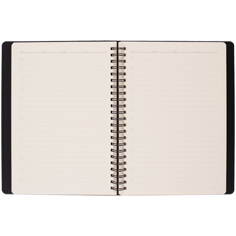 Ежедневник Spring Urban на заказ, недатированный, черный Ежедневник Spring Urban на заказ, недатированный, черный