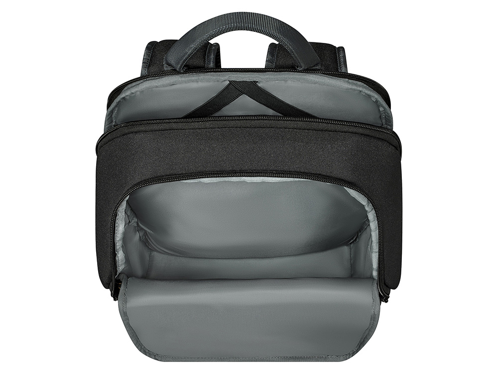 Рюкзак WENGER Move 16, чёрный, переработанный ПЭТ, 33 x 19 x 44 см, 22 л