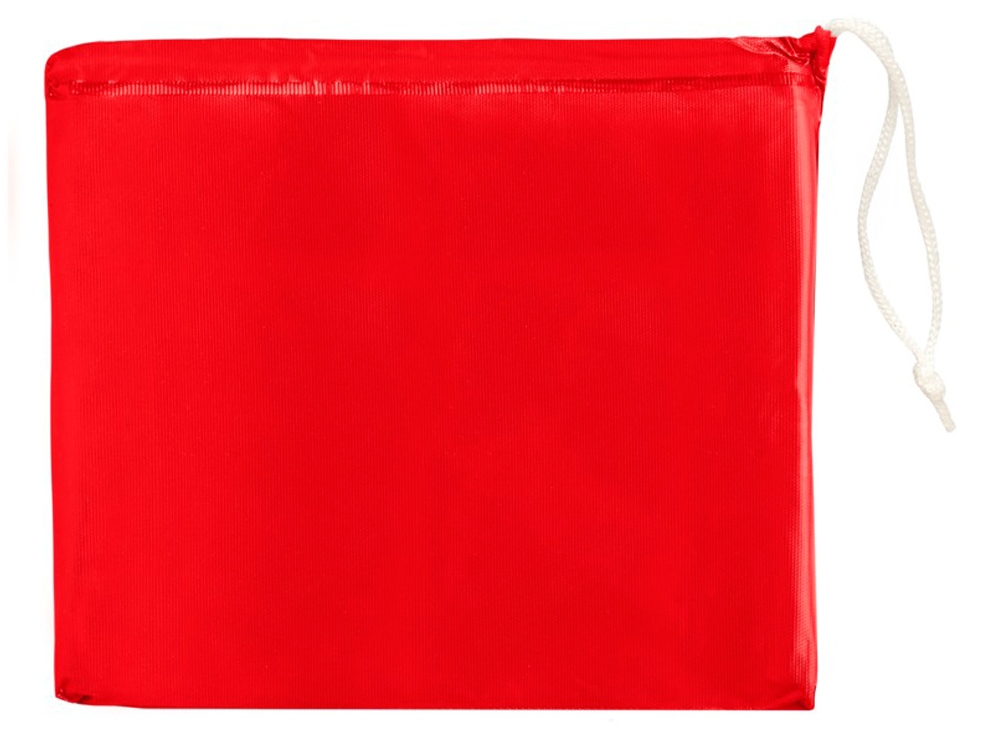 Складывающийся полиэтиленовый дождевик Paulus в сумке, красный