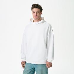 Худи оверсайз унисекс Фьюжн (Fusion), белый, размер 2XS Худи оверсайз унисекс Фьюжн (Fusion), белый, размер 2XS