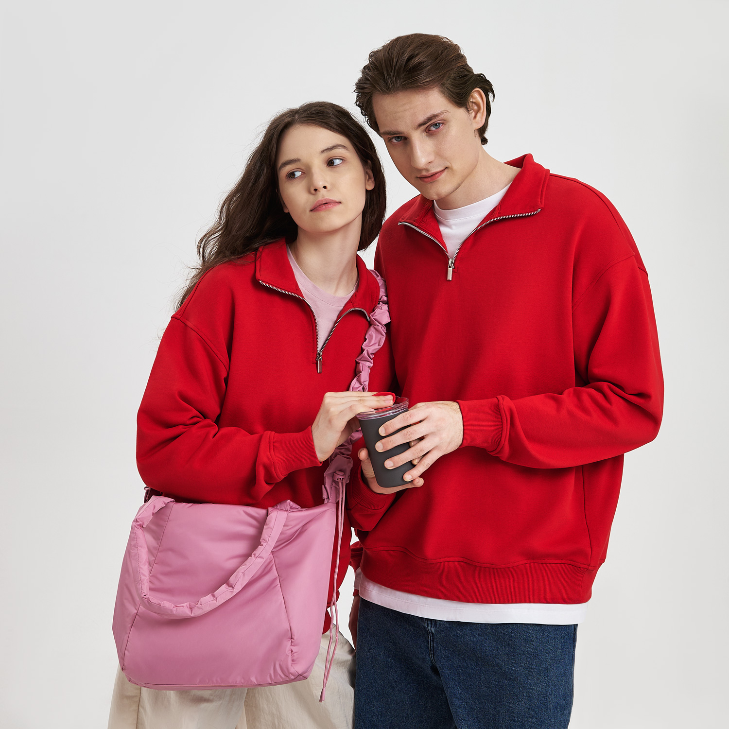 Толстовка на молнии унисекс Флоу (Flow), красная, размер 5XL/6XL Толстовка на молнии унисекс Флоу (Flow), красная, размер 5XL/6XL