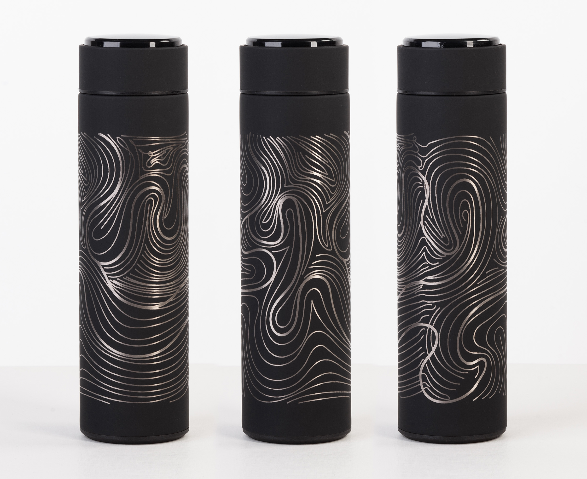 Термос "Бостон next" 500 мл с индикацией температуры, soft touch, сменная батарейка