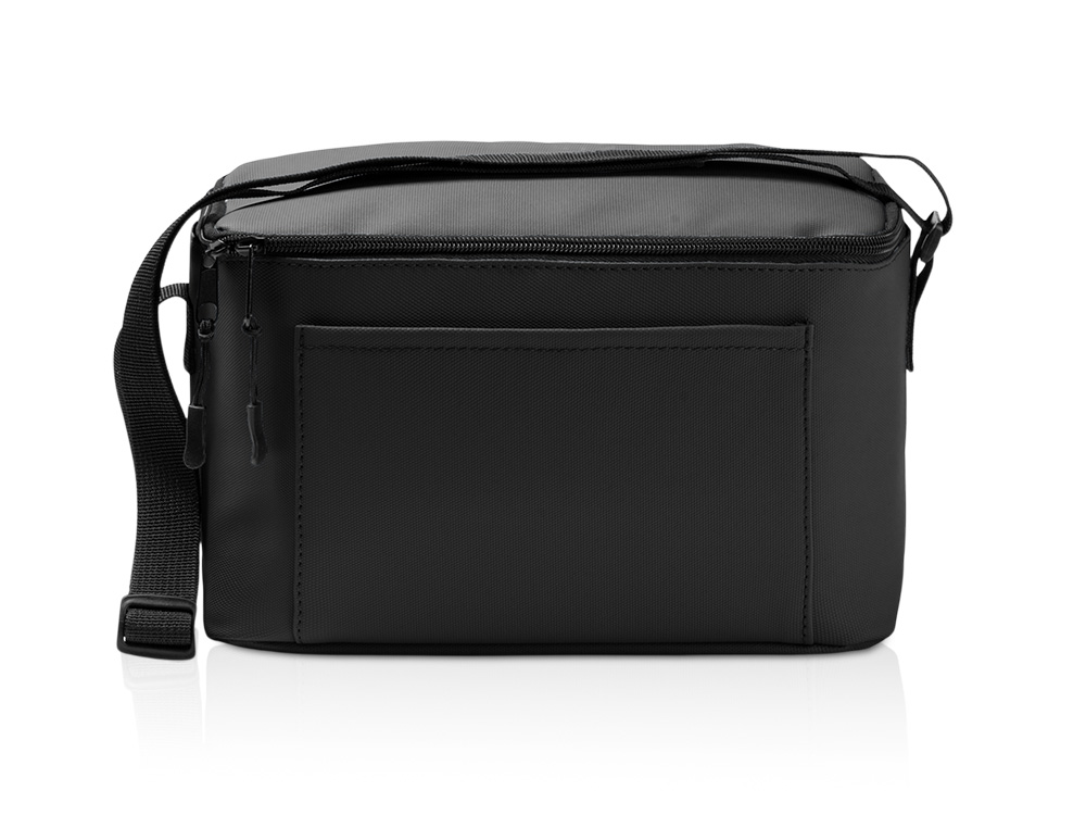 Сумка-холодильник из искусственной кожи с регулируемыми ручками Дэнвер (DENVER), черный Сумка-холодильник из искусственной кожи с регулируемыми ручками Дэнвер (DENVER), черный