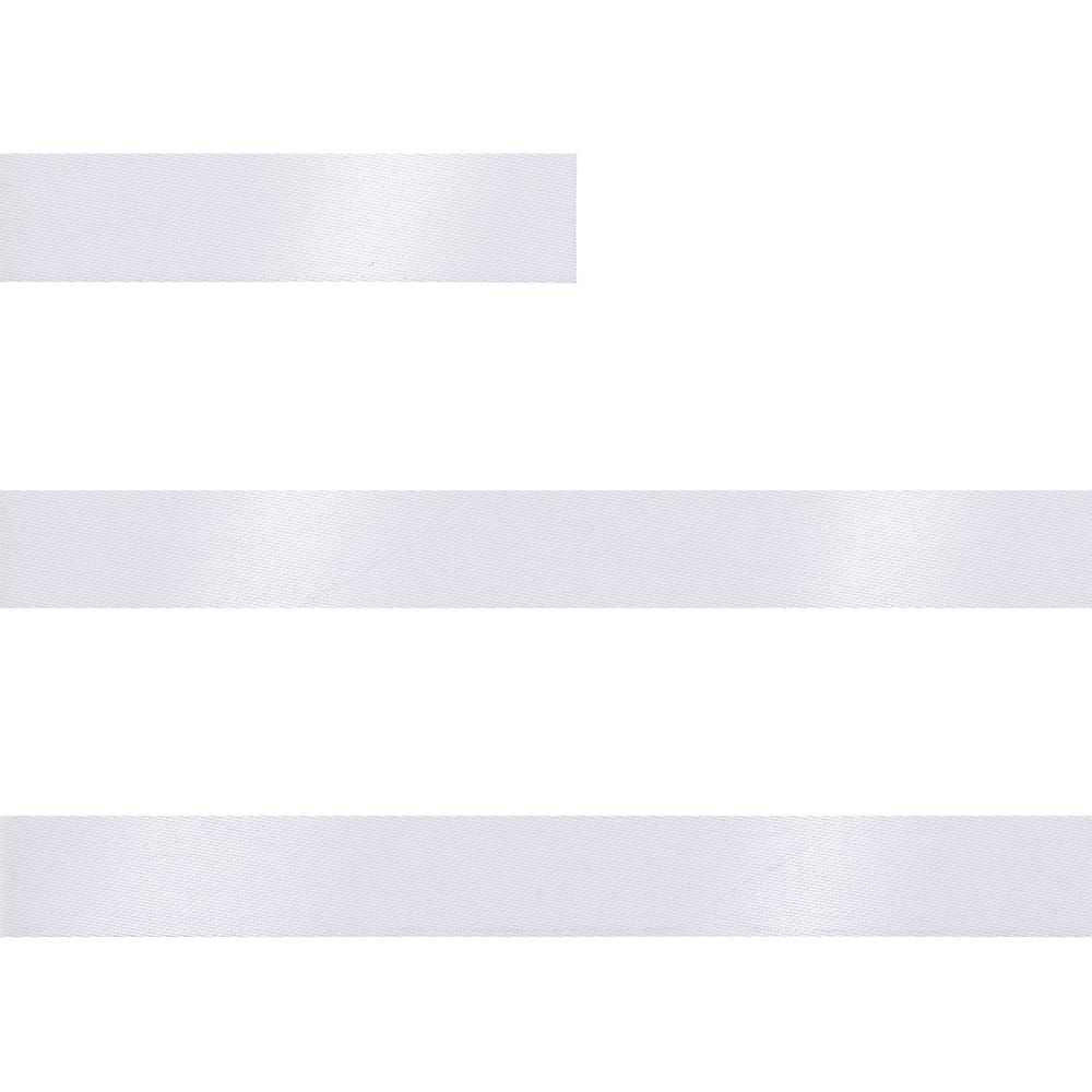 Лента сатиновая Satin 10 S, белая, 20 см