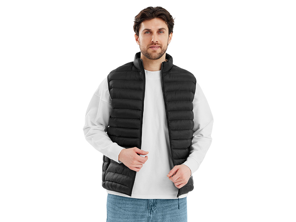 Стеганый жилет Uniqloud, черный