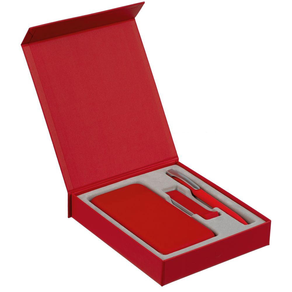 Коробка Rapture для аккумулятора 10000 мАч, флешки и ручки, красная