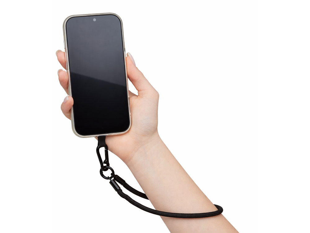 Ремешок на руку для телефона Бэнди, черный Ремешок на руку для телефона Бэнди, черный