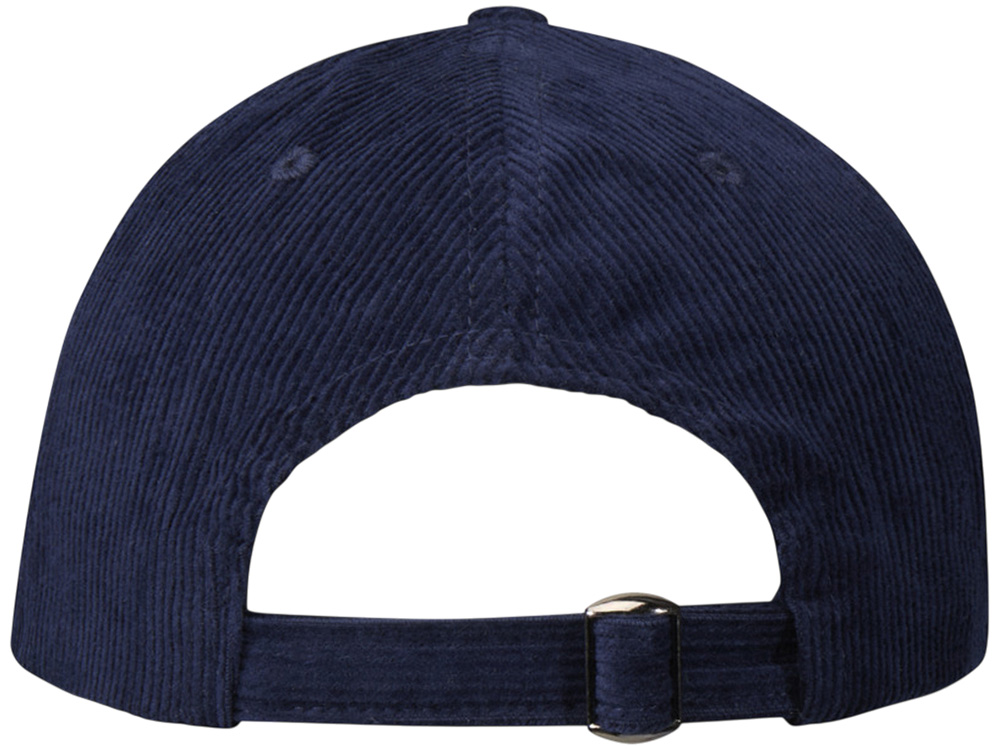 Hutton 6-панельная бейсболка из переработанного хлопка - Темно - синий