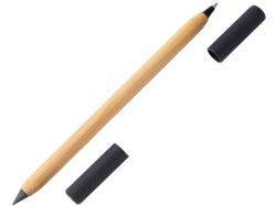 Вечный карандаш и ручка из бамбука Black bamboo, натуральный и черный Вечный карандаш и ручка из бамбука Black bamboo, натуральный и черный