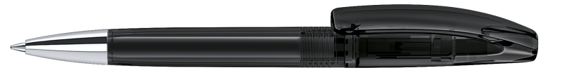 3253 Шариковая ручка Bridge Clear черный black с металлическим наконечником