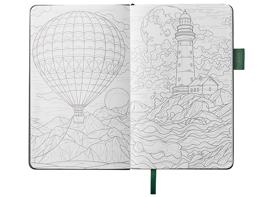 Блокнот Vision Trend А5 в твердой обложке, зеленый