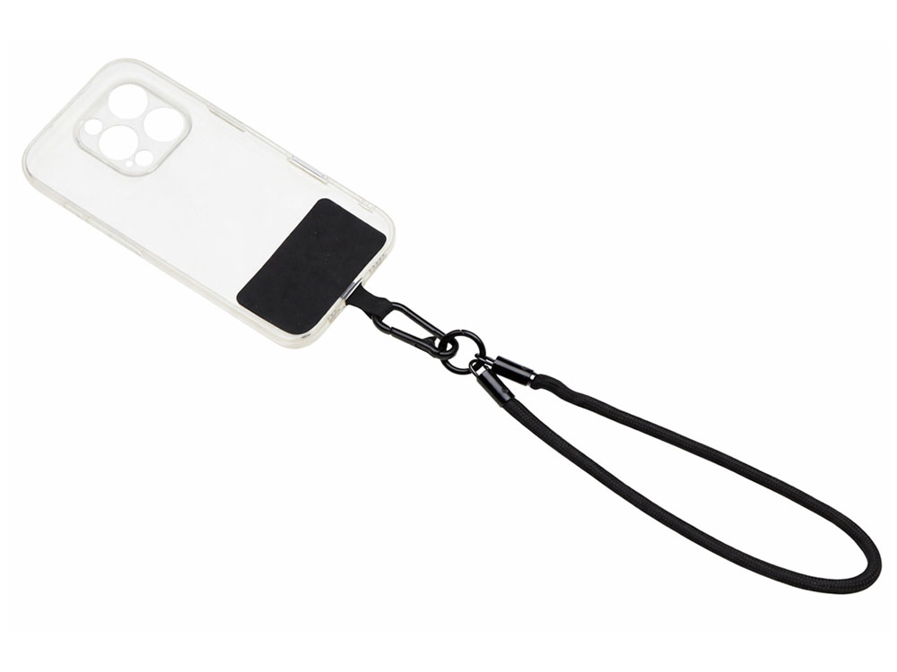 Ремешок на руку для телефона Бэнди, черный Ремешок на руку для телефона Бэнди, черный