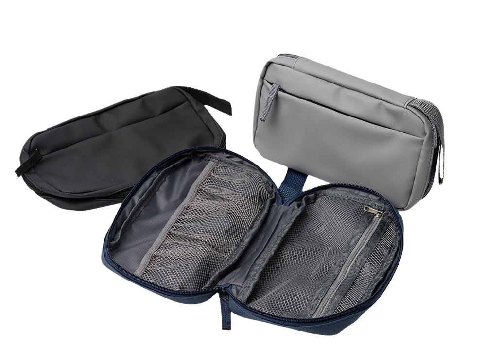 Косметичка-органайзер DULAC/ЛАВИЯ из искусственной кожи, серый