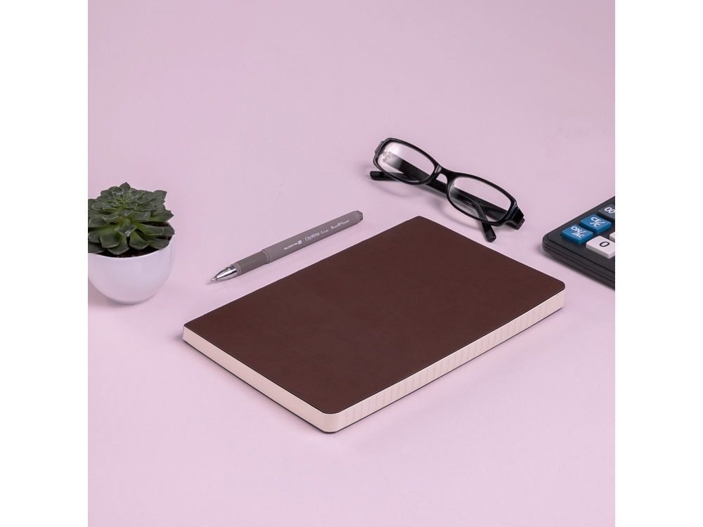 Ежедневник А5 недатированный Megapolis Flex, коричневый