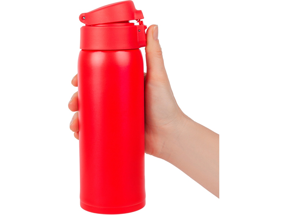 Термокружка Relaxika 701 (0,48 литра), красная (без лого)