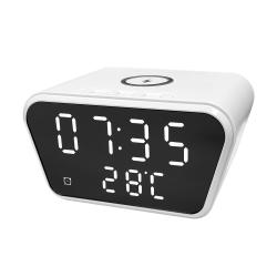 Настольные часы 5в1 с беспроводной зарядкой 15W Tempo Настольные часы 5в1 с беспроводной зарядкой 15W Tempo