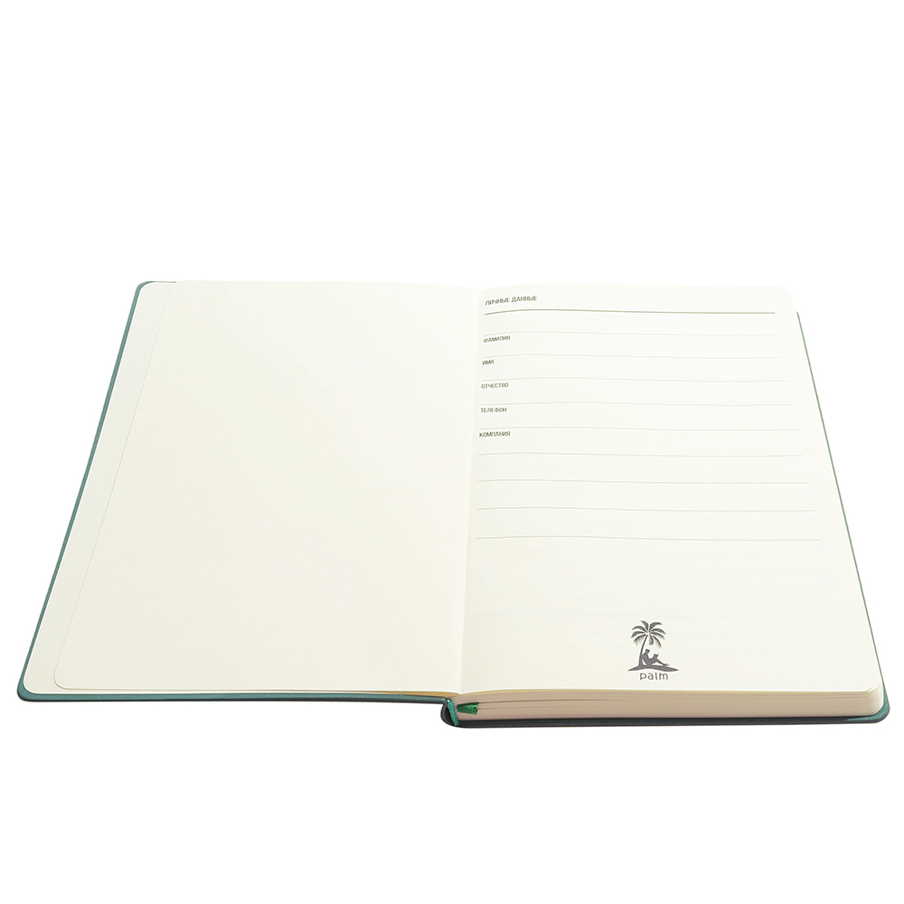 Ежедневник A5 недатированный Franco в мягком переплёте, бутылочно-зеленый