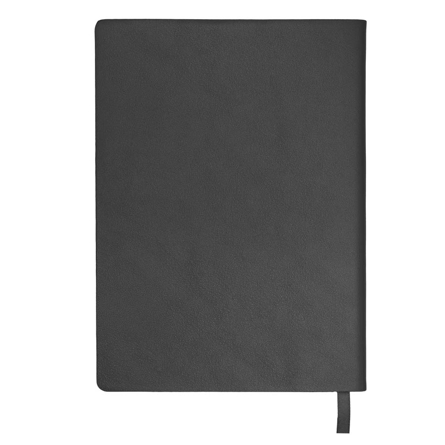 Бизнес-блокнот LADY, формат А5, черный, блок в клетку