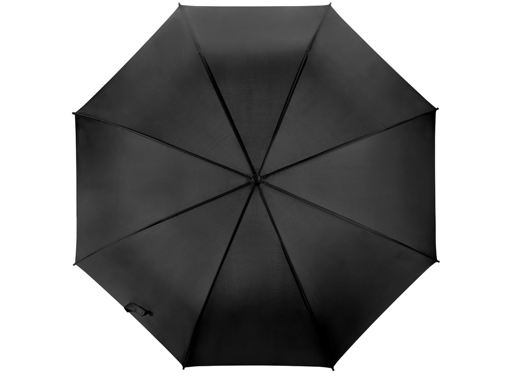 Зонт-трость полуавтоматический с пластиковой ручкой, черный