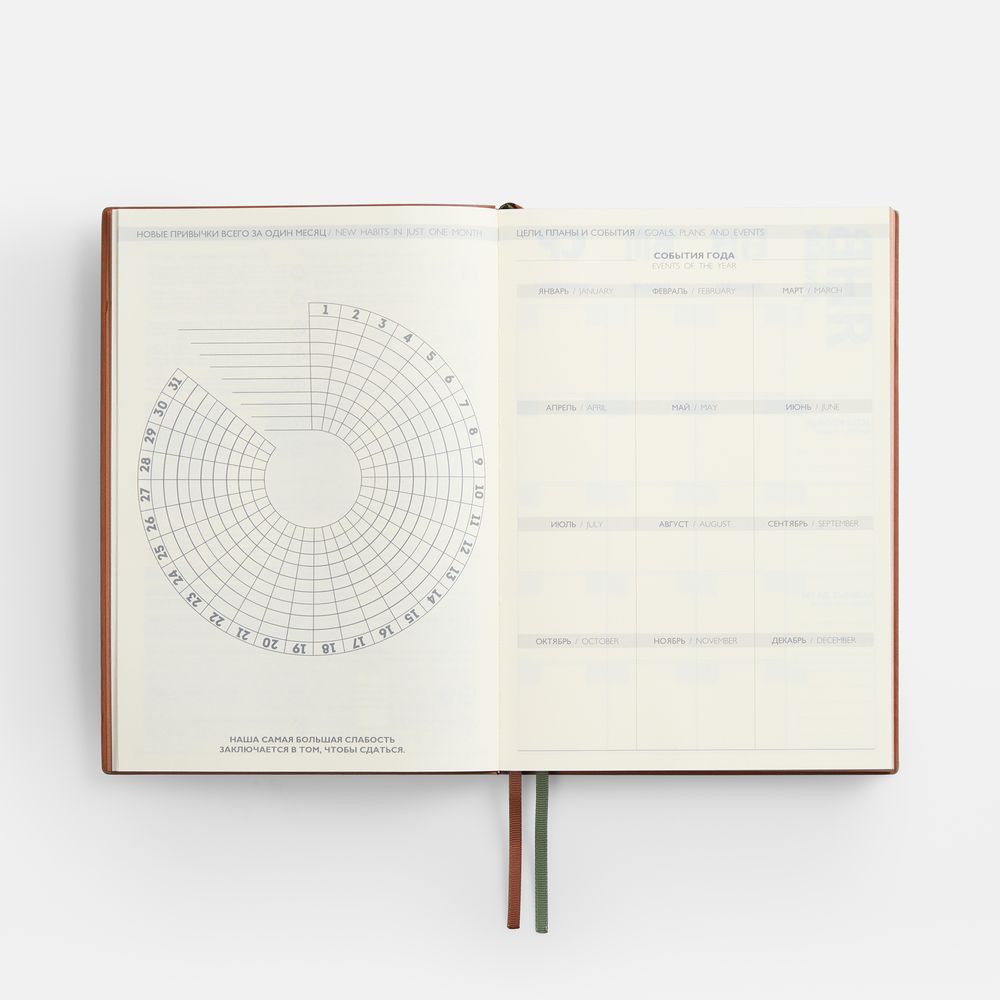 Ежедневник Avila, недатированный, зеленый